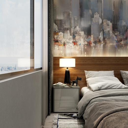 晶心简约床头柜 商品图0