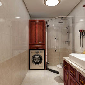经典纯欧洗衣机柜