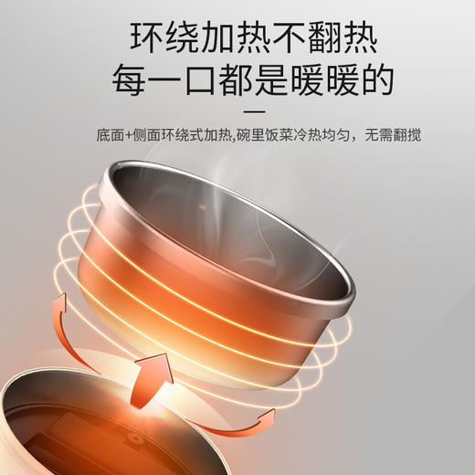 【饭菜温度实时显示，免注水恒温碗】SKULD儿童恒温碗时蔻316不锈钢宝宝辅食碗婴幼儿非注水恒温碗防烫防摔餐具保温碗 商品图4