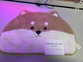 韩国进口 SHIBA inu foot mat 卡通 小可爱 脚垫 居家地垫JPY带授权招加盟代理
