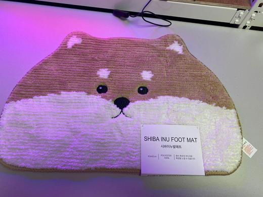 韩国进口 SHIBA inu foot mat 卡通 小可爱 脚垫 居家地垫JPY带授权招加盟代理 商品图0