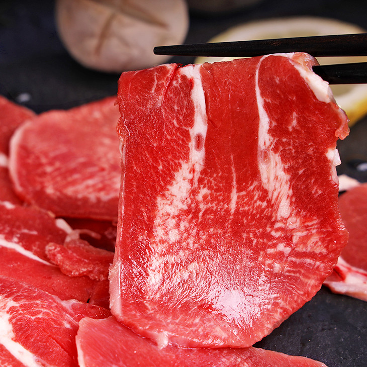 富华安格斯排酸牛肉切牛舌片500g