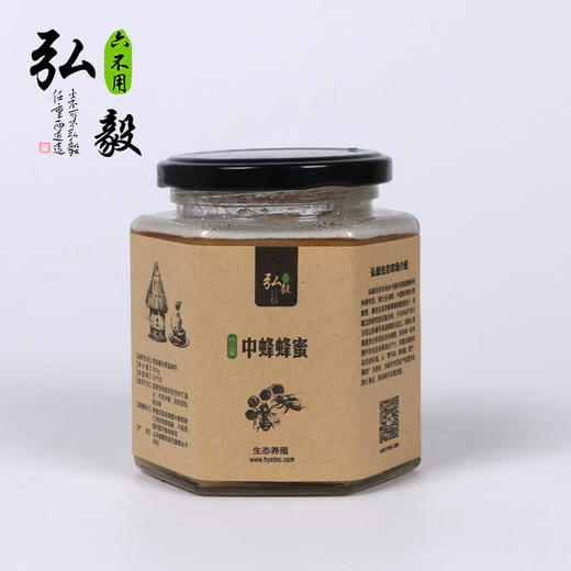 【弘毅六不用生态农场】生态养殖  土蜂蜜 中蜂蜜 500g/瓶 商品图0