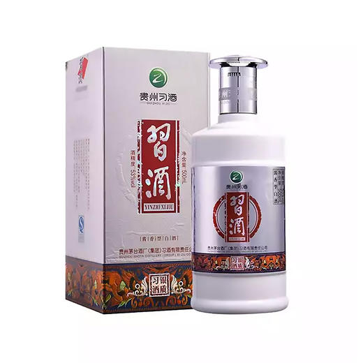 【担责产品】贵州习酒银质习酒 53度酱香型白酒 整箱6瓶*500ml包邮 商品图1