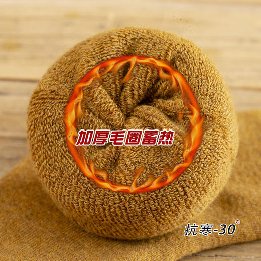 【加厚毛圈】冬季袜子女中筒韩版加绒加厚毛圈袜原宿风长袜棉内衣 商品图2