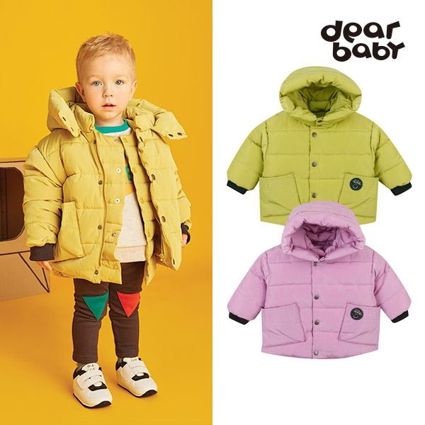 [Deer Baby Winter New]克里斯短连帽衫背心SET(O/GREEN)童装外套JPY带授权招加盟代理