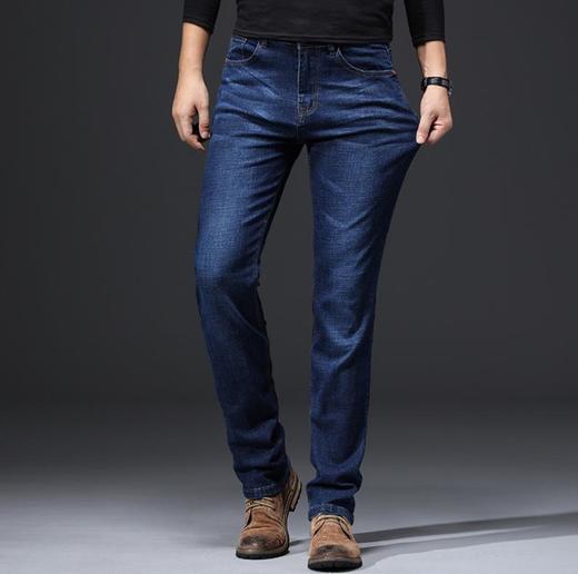 【服饰鞋包】*春秋季牛仔裤男弹力直筒修身百搭长裤商务休闲中腰大码裤子男 商品图3