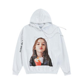 ACME DE LA VIE BABY FACE HOODIE WHITE KISS 上衣JPY带授权招加盟代理