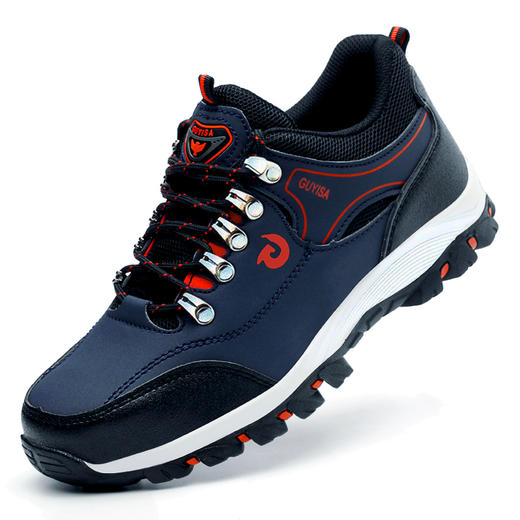 劳保鞋男防水超纤皮防砸防刺穿橡胶大底耐磨舒适 商品图2