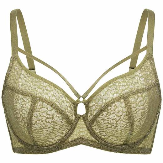 HSIA遐 薄款内衣女双肩带全罩杯无海绵聚拢胸罩大码大胸显小文胸 商品图7