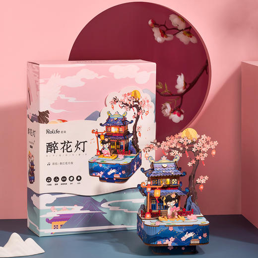 T 若来 美人新说八音盒 醉花灯 AMU01 商品图1