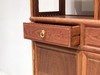 红桥红  家具严选  缅甸花梨（大果紫檀）  【188双抽屉带柜门 圆腿玻璃展示柜】 商品缩略图7