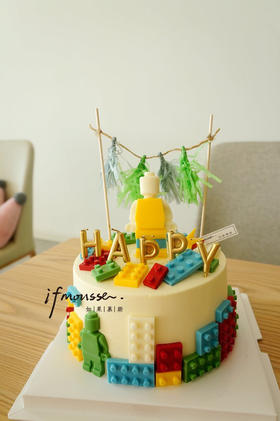 「男士」巧克力乐高  蛋糕