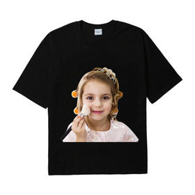 ACME DE LA VIE BABY FACE SHORT SLEEVE BLACK MAKEUP 短袖T恤衫JPY带授权招加盟代理