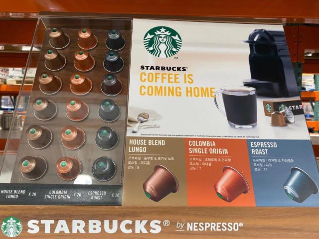 Starbucks星巴克 Nespresso Coffee Capsules胶囊咖啡60粒#623319JPY带授权招加盟代理