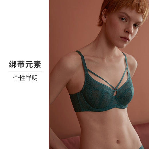 HSIA遐 薄款内衣女双肩带全罩杯无海绵聚拢胸罩大码大胸显小文胸 商品图4