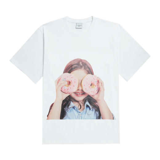 ACME DE LA VIE BABY FACE SHORT SLEEVE WHITE DONUT 3 短袖T恤JPY带授权招加盟代理 商品图0
