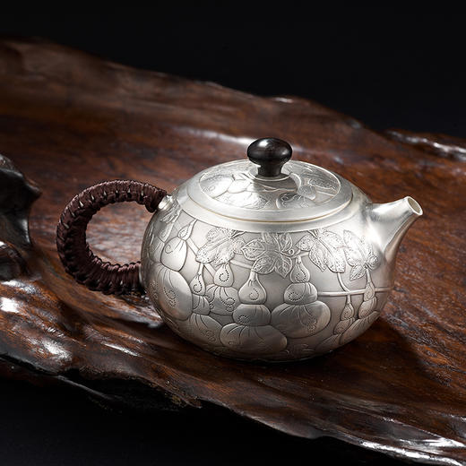 福禄满堂泡茶银壶 商品图1