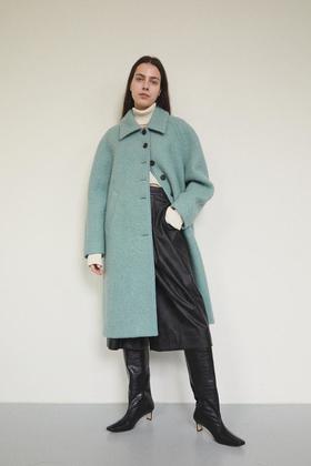 韩国MAISONMARAIS GRANDMA COAT [MINT] M207CT003MT羊毛外套大衣JPY带授权招加盟代理