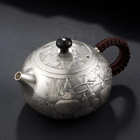 福禄满堂泡茶银壶