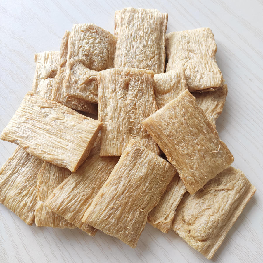 纯素大豆蛋白素肉片/丝/丁/柱 500克/包 蛋白质含量高,无胆固醇