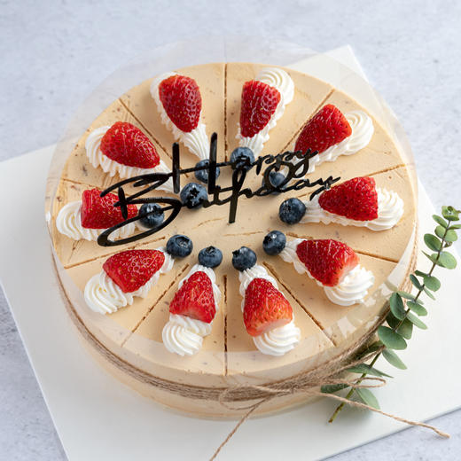 慕斯蛋糕 焦糖夏威夷果慕斯 慕斯蛋糕07 甄选低脂奶油 绵软巧克力蛋糕胚 商品图0