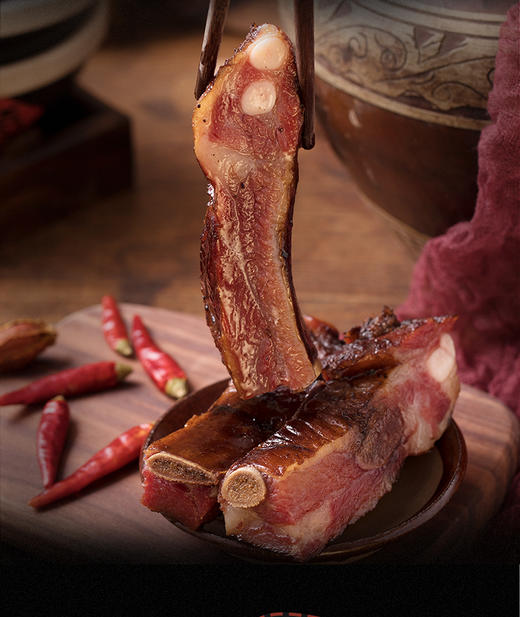 【拍完等预售】岫云村农家腊排骨1斤/袋 商品图0