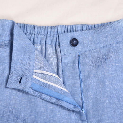 圣三利女装 新款休闲环保亚麻九分窄口松紧腰女裤SL2016110 商品图2