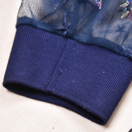 SAINT L’UCK/圣媛女装  新款时尚休闲中长款刺绣连帽上衣帽衫SA220V15 商品图4