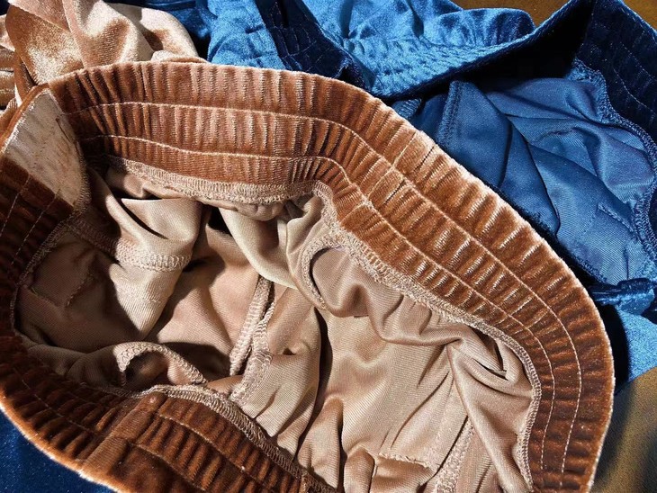 清仓gallianolandor进口丝绒时尚阔腿休闲裤男女款