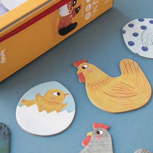 西班牙 Londji鸡妈妈和鸡宝宝记忆游戏 商品图1