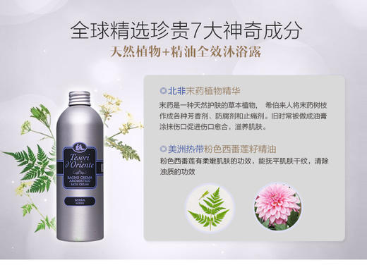 KJ 意大利进口东方宝石净肤沐浴乳末药香沐浴露持久留香男女士500ml 商品图1