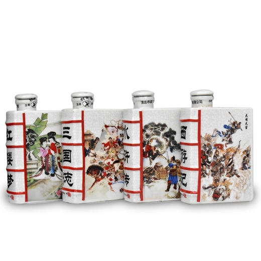 清远飞霞液四大名著酱香型白酒(4瓶)礼盒装125ml 商品图3