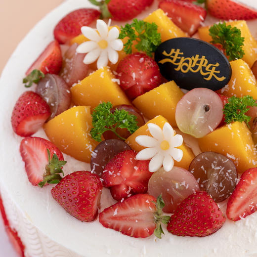 水果蛋糕01 梦幻奶油 新鲜水果 商品图3