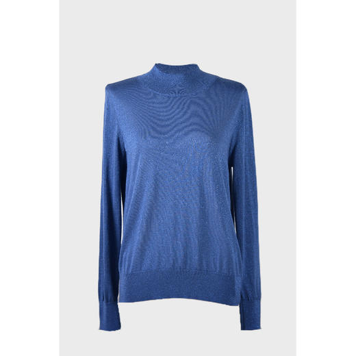 圣三利女装 优雅闪光丝半高领羊毛针织衫SL1938001 商品图1