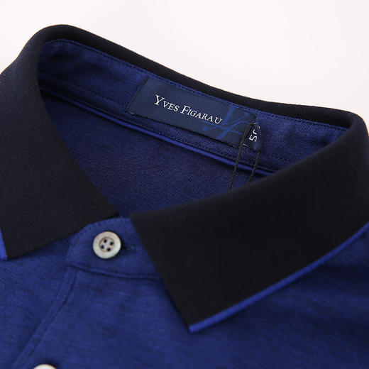 YvesFigarau伊夫·费嘉罗秋冬新款男士简约舒适商务职场休闲长袖T恤900902 商品图4