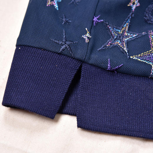 SAINT L’UCK/圣媛女装  新款时尚休闲中长款刺绣连帽上衣帽衫SA220V15 商品图2