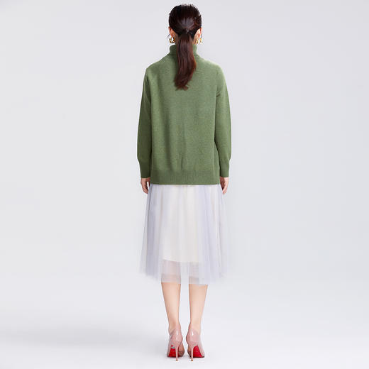 SAINT L’UCK/圣媛女装 新款亚克力花朵高领羊毛针织衫SA419M02 商品图4