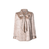 圣三利女装 新款气质优雅撞色牙飘带桑蚕丝飘带衬衫SL2014145 商品缩略图4