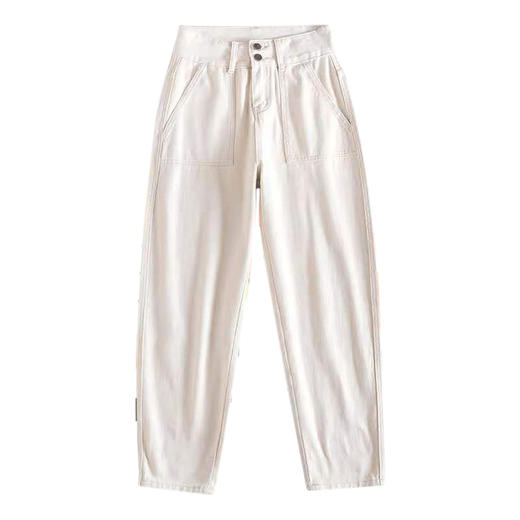 裁缝学苑 AG110高腰直筒女裤萝卜裤哈伦老爹裤子纸样打版裁剪图纸 商品图4