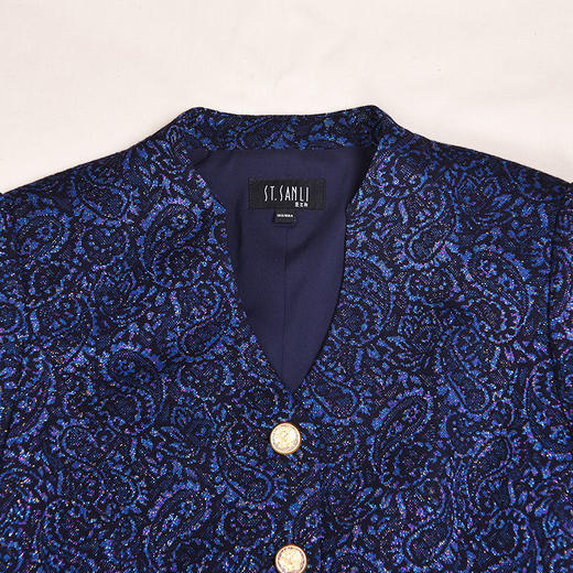 圣三利女装 新款中国风纹理提花修身款上衣外套SL2032135 商品图2