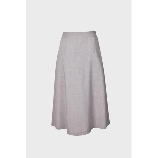 圣三利女装 新品气质高级驼对褶羊毛中长款半身裙SL2015111 商品图1