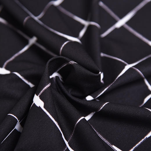 圣三利女装 新款中长款衬衫式收腰散摆格子连衣裙SL2037105 商品图3