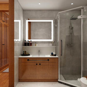 盛唐直棂格卫浴柜