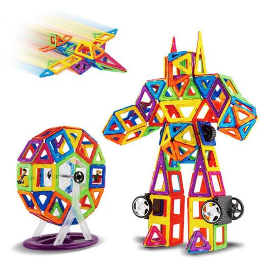 【儿童玩具】*磁力片积木套装百变提拉磁性拼搭片儿童益智玩具纯磁力片 商品图1