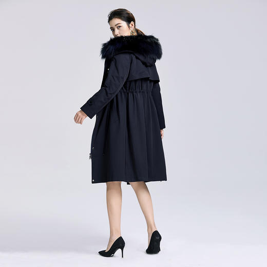 SAINT L’UCK/圣媛正品可拆卸兔毛内胆狐狸毛领派克服SA419Q54 商品图4