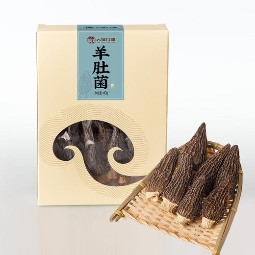【云南特产】丽江 干羊肚菌4cm-6cm 40g【包邮】 商品图0