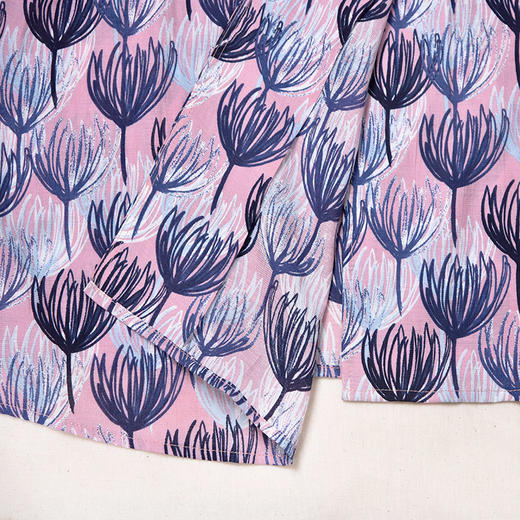 圣三利女装  新款知性优雅中长款印花连衣裙SL2017119 商品图3