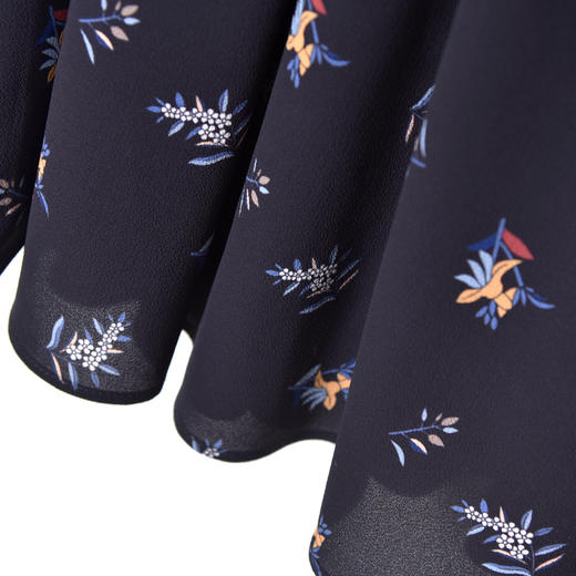 SAINT L’UCK/圣媛新款中长款印花雪纺连衣裙SA220L30 商品图7