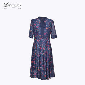 SAINT L’UCK/圣媛女装新款中长款碎花连衣裙SA120L10